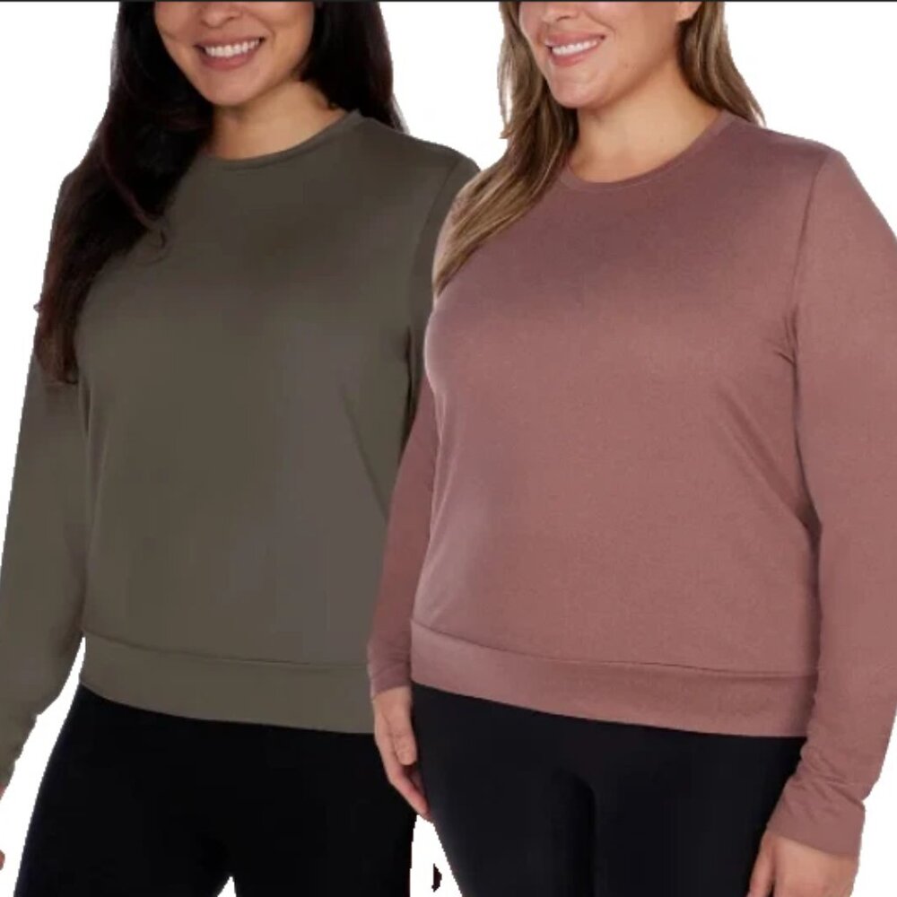 Lukka Lux Women's 2 Pack Long Sleeve Active Top